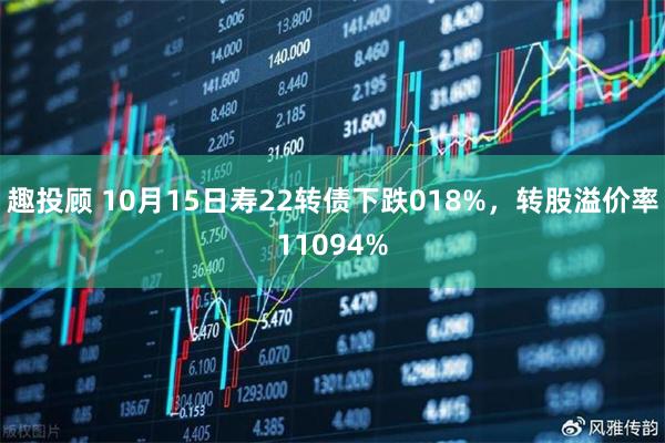 趣投顾 10月15日寿22转债下跌018%，转股溢价率11094%